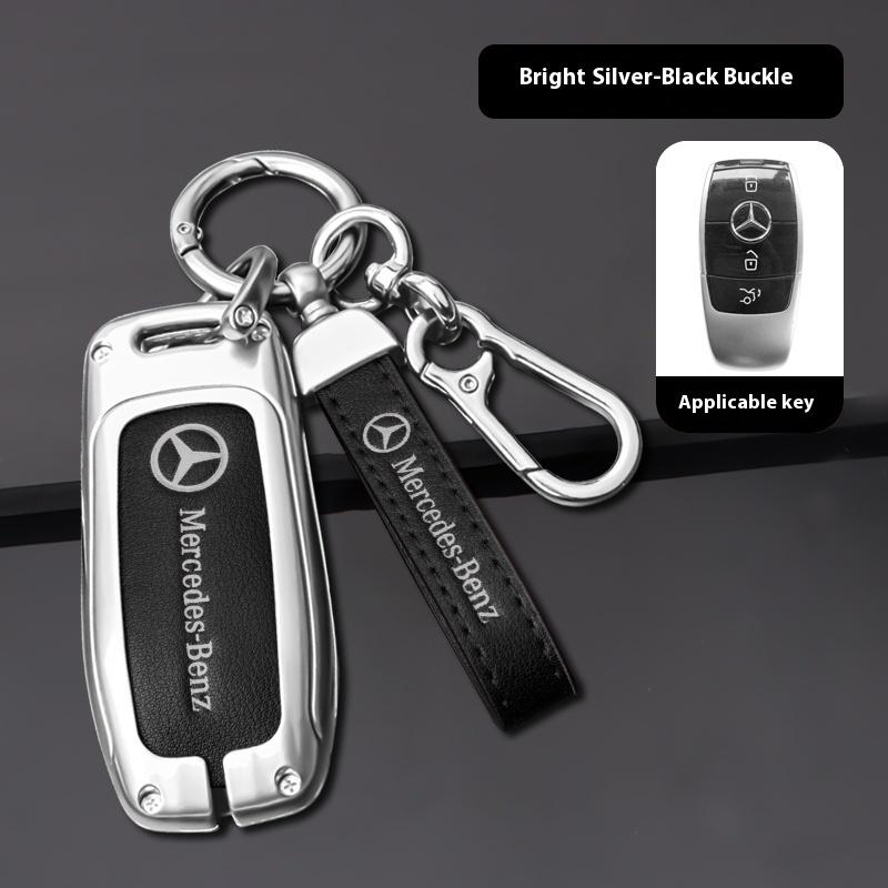 Hot Car Sticker For Mercedes-Benz A B C E S G-Class CLA CLS EQA EQB EQC GLA GLB GLC GLE GLS Car Zinc Alloy Key Case Key Bag Car