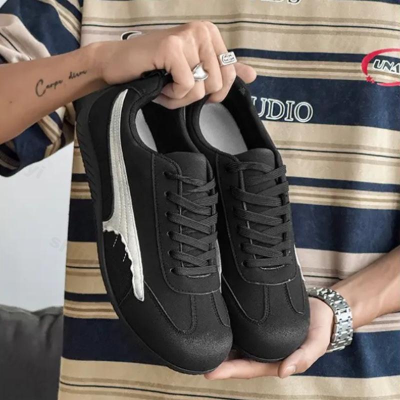 Fashion Men's Casual Flats 2025 Autumn New Fashion Outdoor Non Slip Cross Tied Sneakers Lightweight Comfortable Vintage Vulcanized Shoes