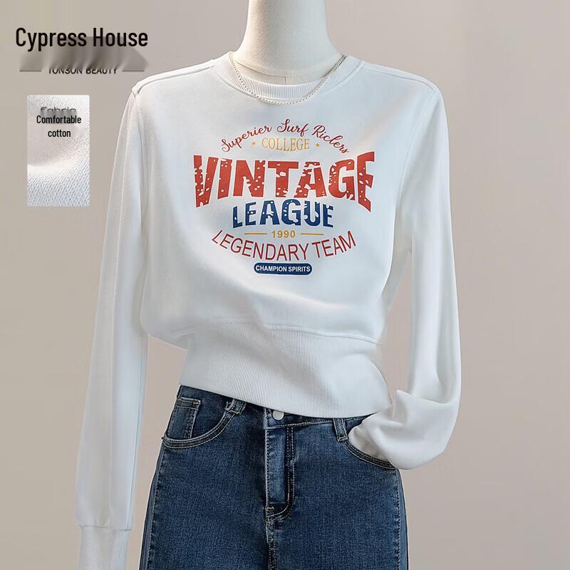 Women s Fashion Letter Print Loose Hoodie S