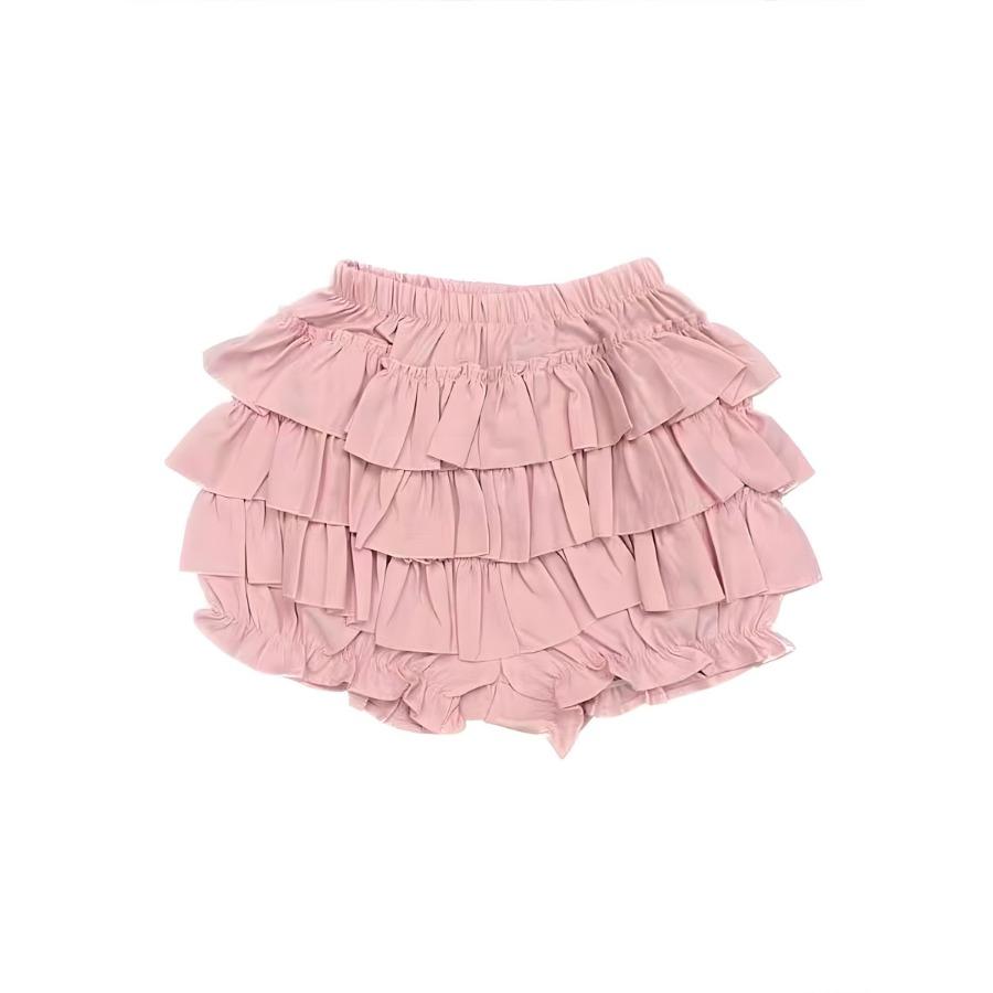 Ruffles Mini Skirt for Women Kawaii Lolita A Line Skirts Shorts Y2K Sweet Style Clothing Harajuku