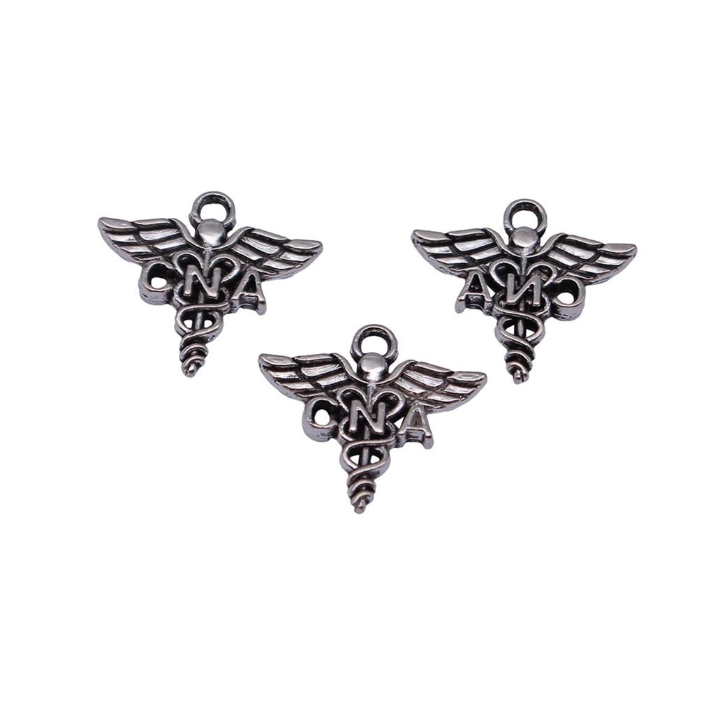 Cobra Snake Charms Antique Bronze Silver Pendants For DIY Bracelet Necklace Jewelry