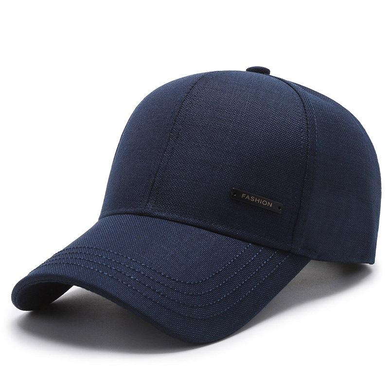 Pánská jarní podzimní baseballová čepice pro muže středního a starého věku, letní stínicí látková čepice