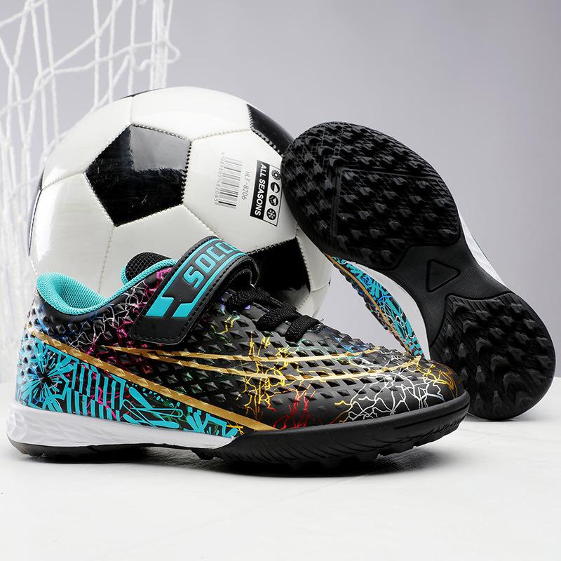 School Season Children's Shattered Nails Training Football Shoes Boys, Girls Student Sports Outdoor Artificial Grass Earth Shoes Men