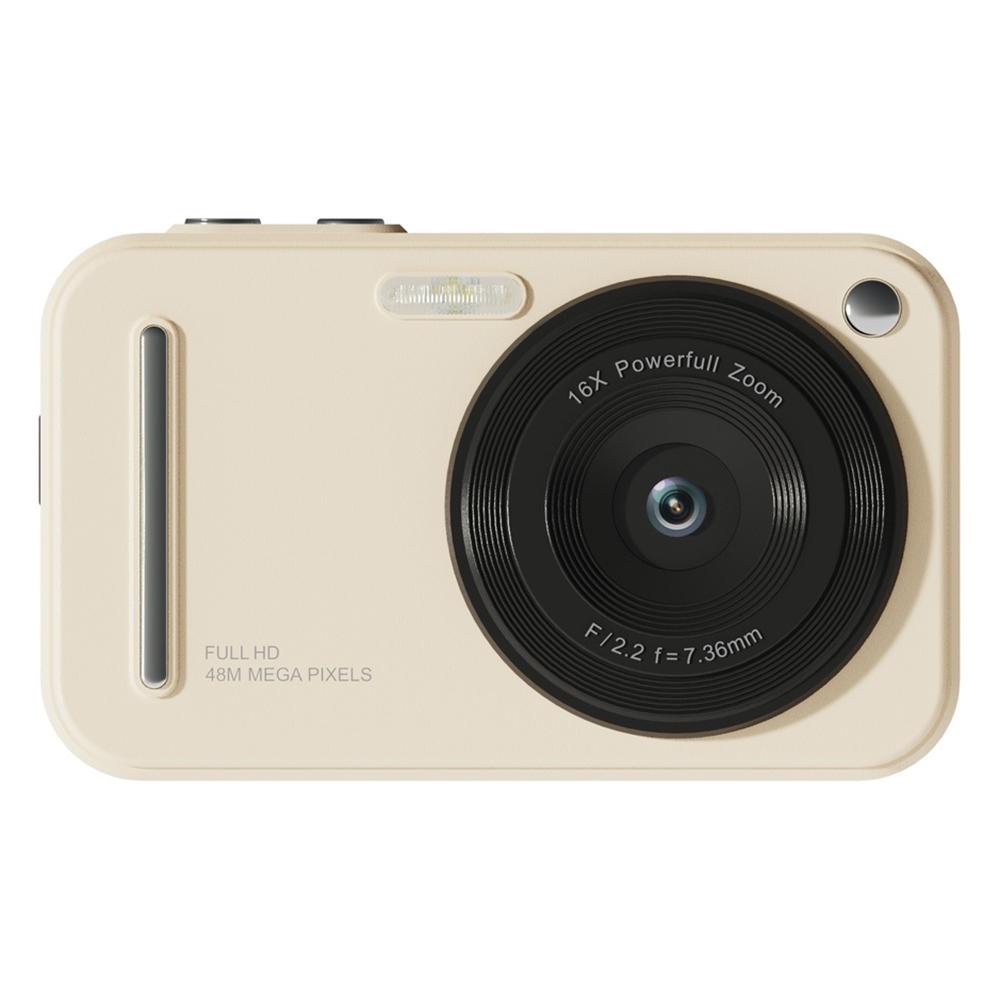 

X5 2.4 Inch HD Digital Camera 16X Zoom Retro CCD Video Recorder with 32G TF Card+Card Reader Beige