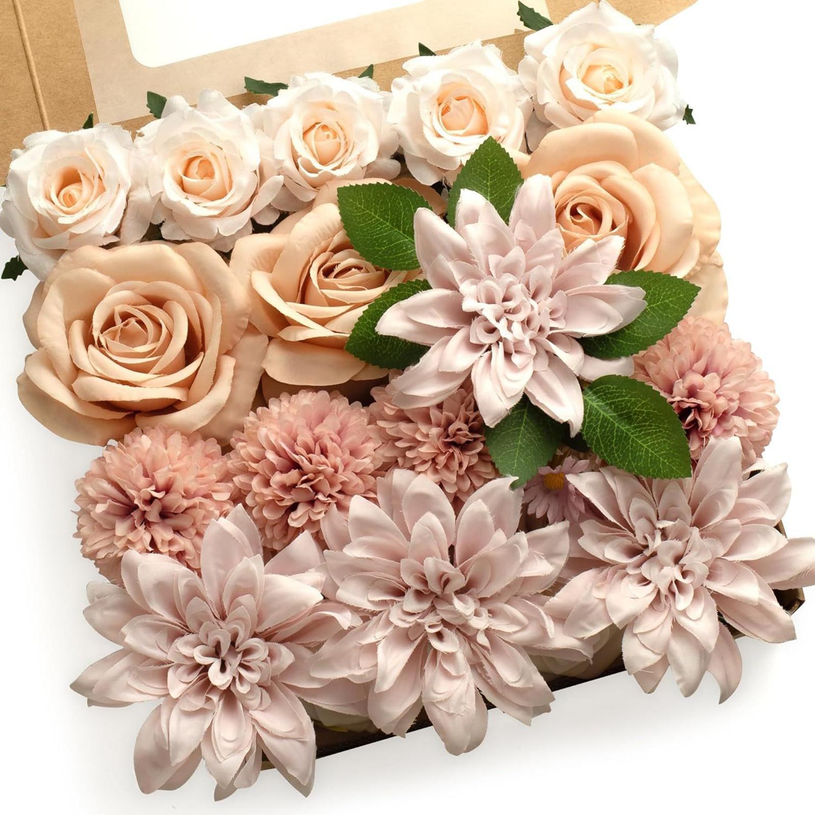 

Elegant Simulated Flower Box for Wedding Bride Holding Flowers. Birthday Proposal. and Atmosphere Decoration 1box One Size