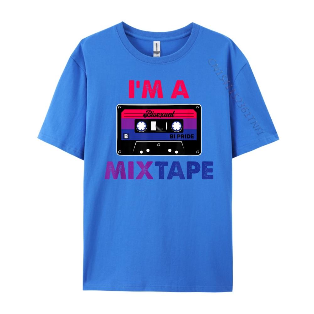 I M A Mixtape Bisexual Pride Month Lgbtq Cassette Tape Graphic T Shirts Men Oversized New Year Chinese Style