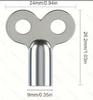 Radiator Vent Valve Tool - 5mm Four-Corner Metal Bleeding Key