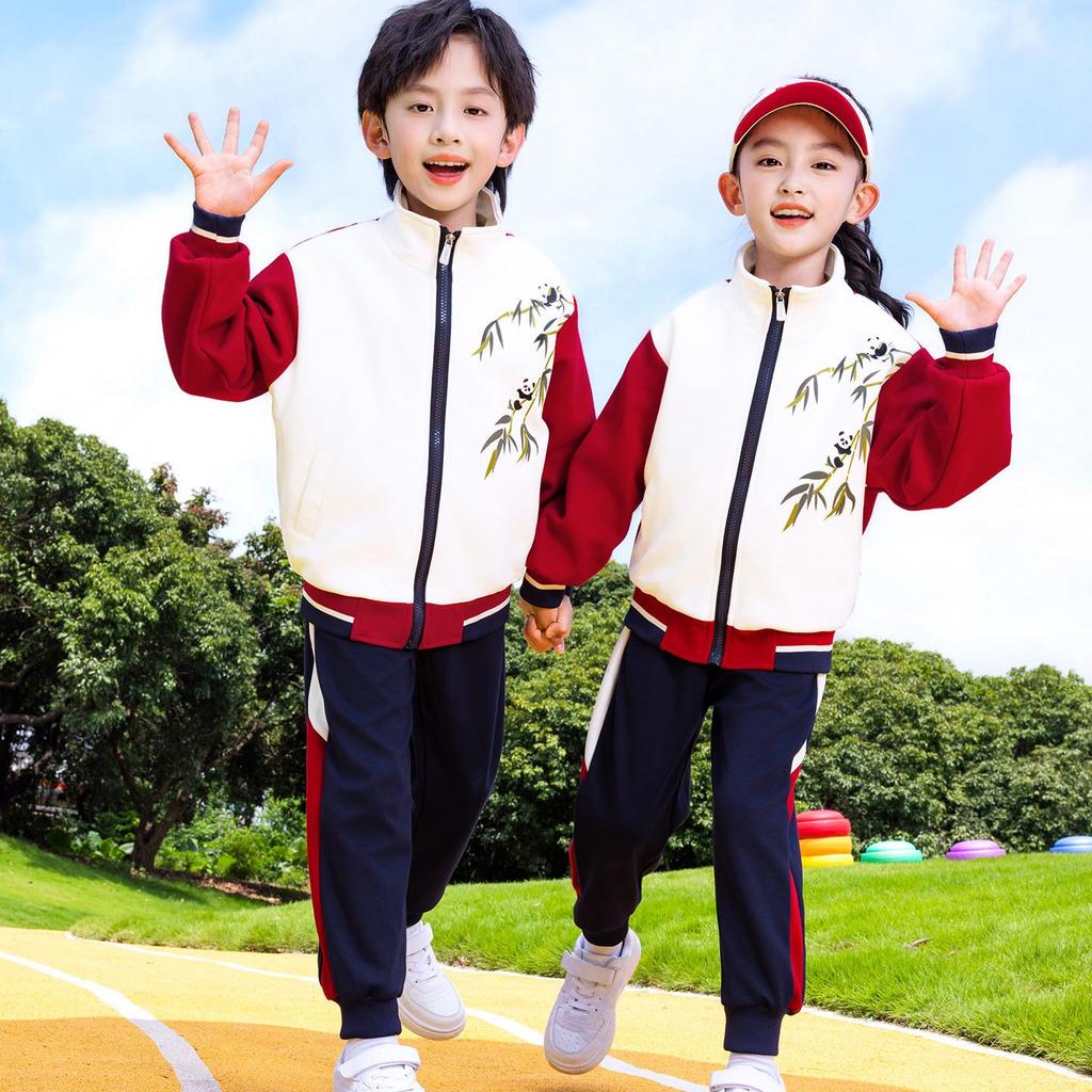 Children's Spring & Autumn Sports Uniform Set: Baseball-Style Performance Costume for Primary School & Kindergarten.