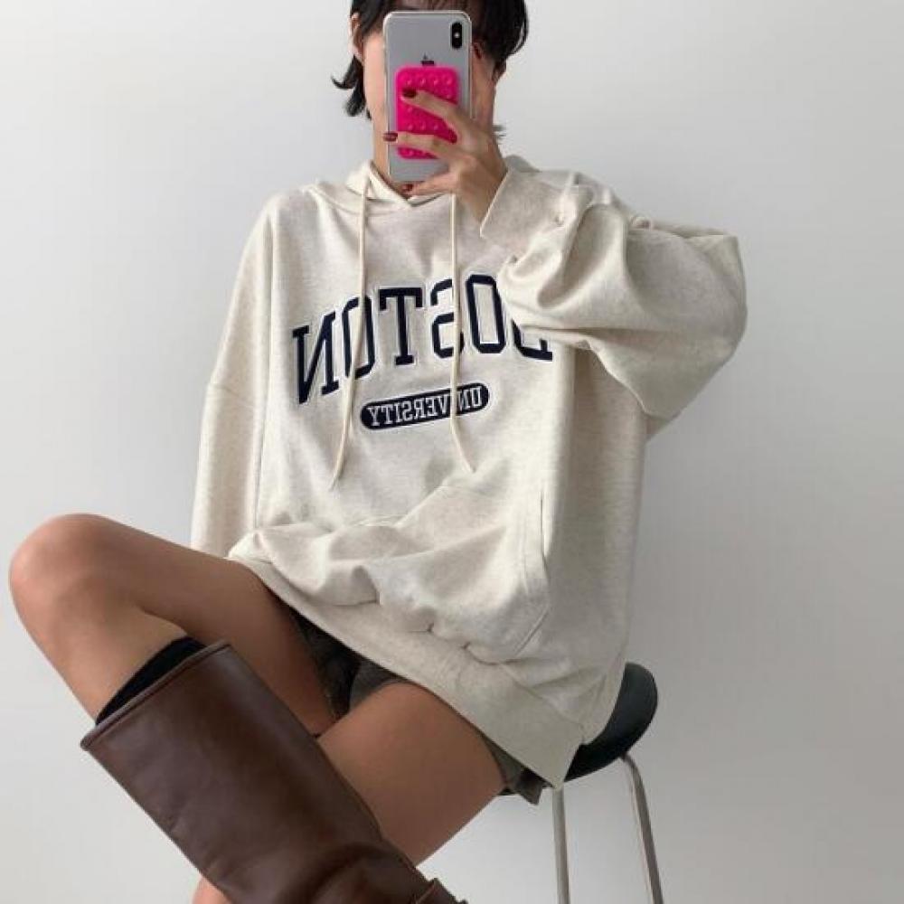 New Arrivals Open Run Hip Cover Dress Boston Usa Travel Airport Look Hooded Swea