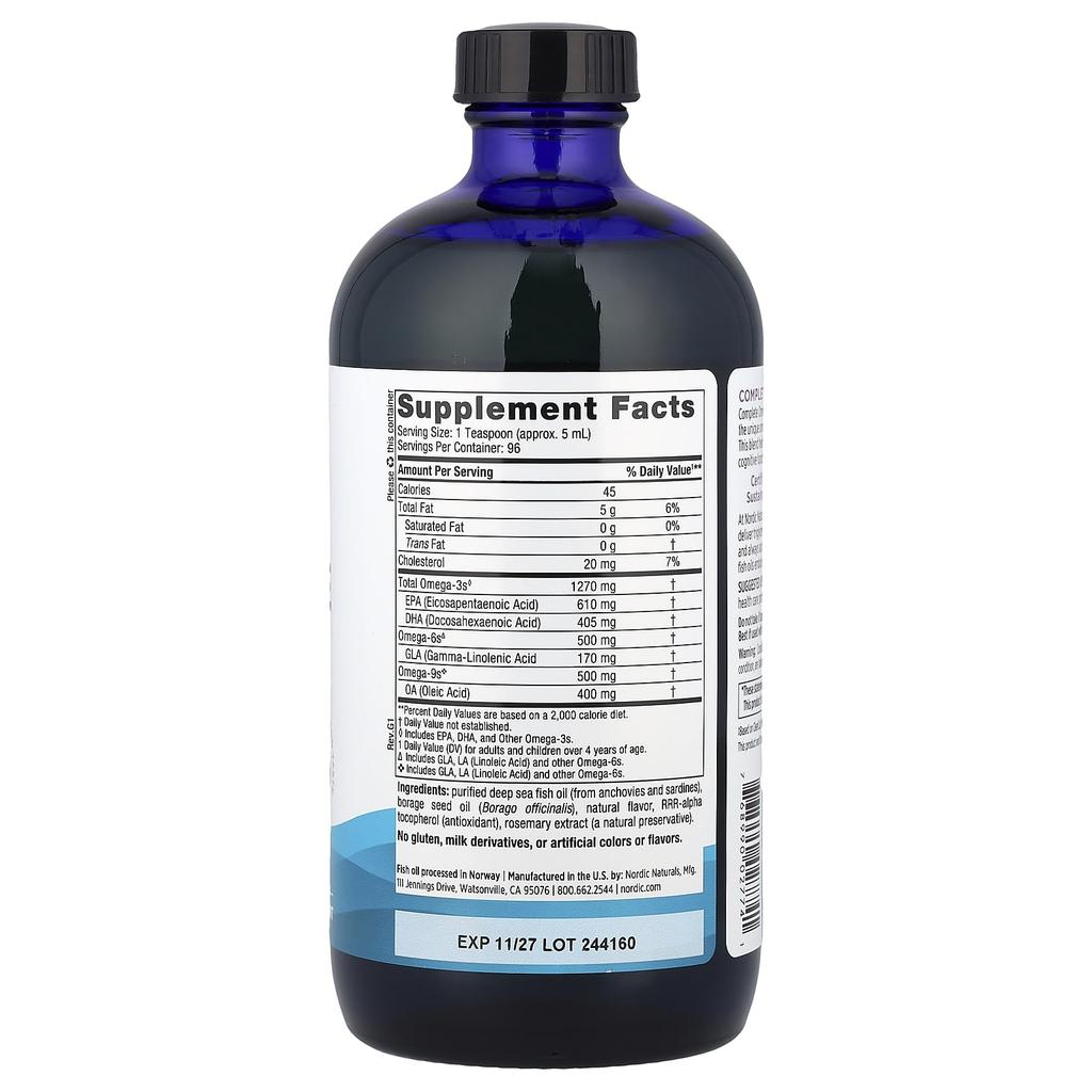 Complete Omega™, Lemon, 473Ml(16Fl Oz)