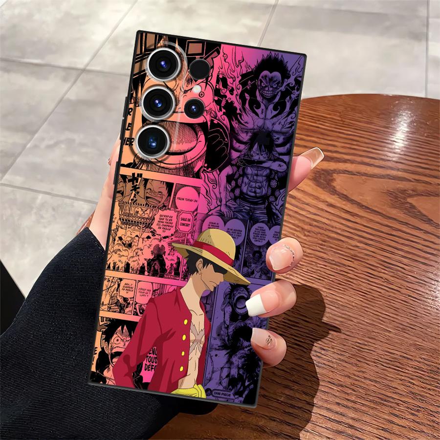 One Piece Zoro Luffy Portgas D Ace Case for Samsung Galaxy S10 S9 S25 Ultra Note 20 Ultra 8 9 10 S20 S21 FE S23 S24 Plus Funda