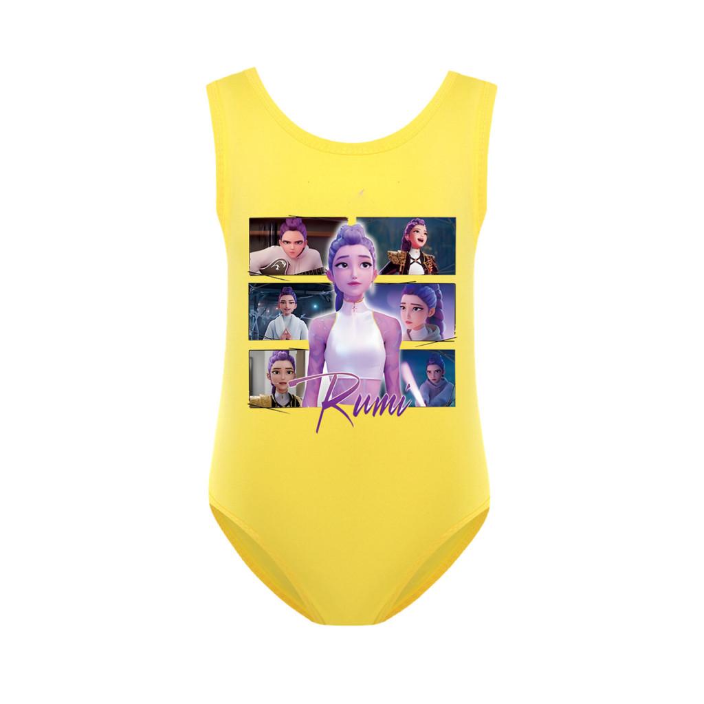 5061 Kids Girls Rumi Mira Zoey Print Swimsuit Swimming One-piece Bodysuit Swimwear