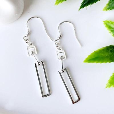 925 Silver SE012 Chain Earrings
