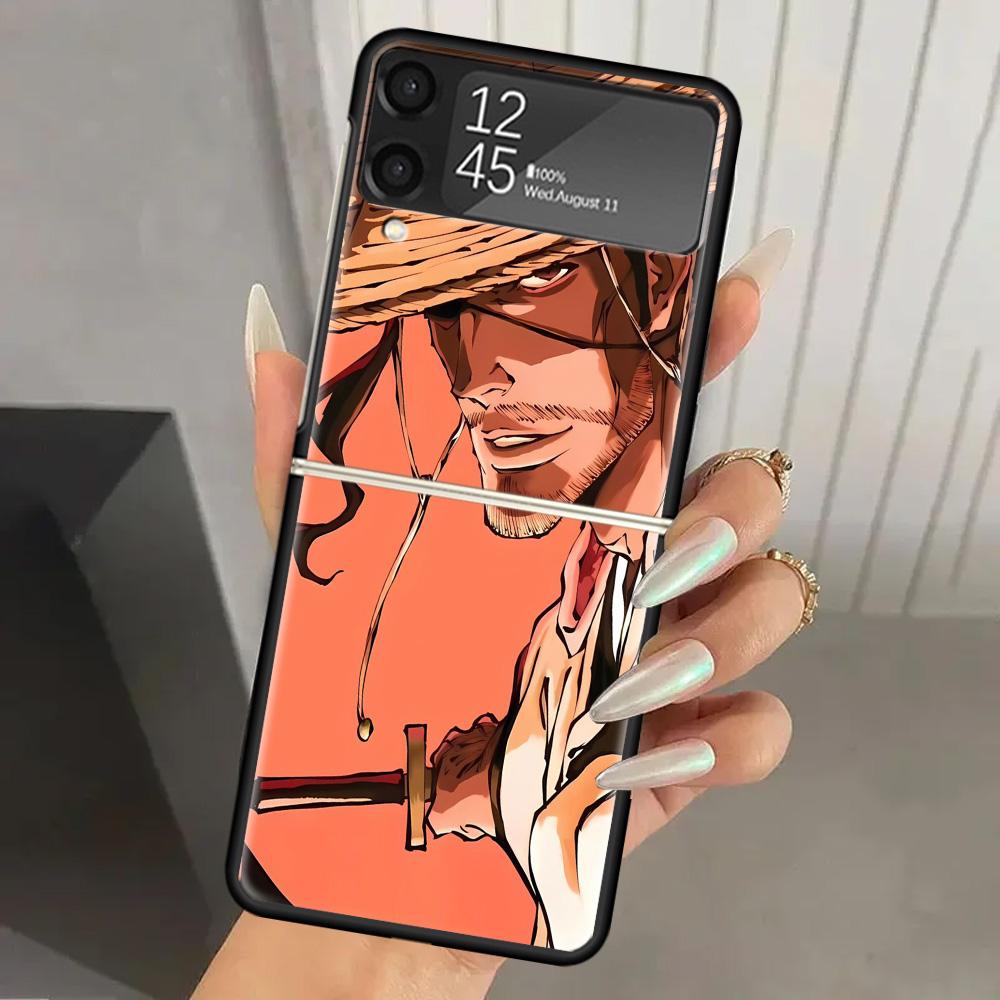 Bleach Kyoraku Shunsui Hard PC Back Phone Case for Samsung Galaxy ZFlip 7 6 5 Z Flip 4 ZFlip6 Z Flip7 5G ZFlip4 Flip3 Zflip5 Cov