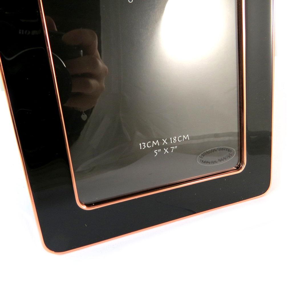 Les Trésors De Lily [N9589] - Photo Frame 'Design' Black Gold Rose (13x18 Cm)