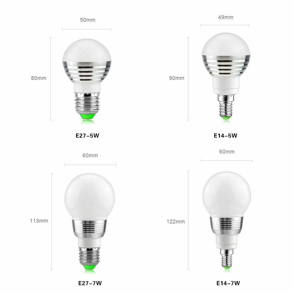 LED Bulb LED Lamp Colour Changing LEDs 16/ Colours 3/ W E14/ RGB LED Lamp Light Bulb Lamp with Remote Control
