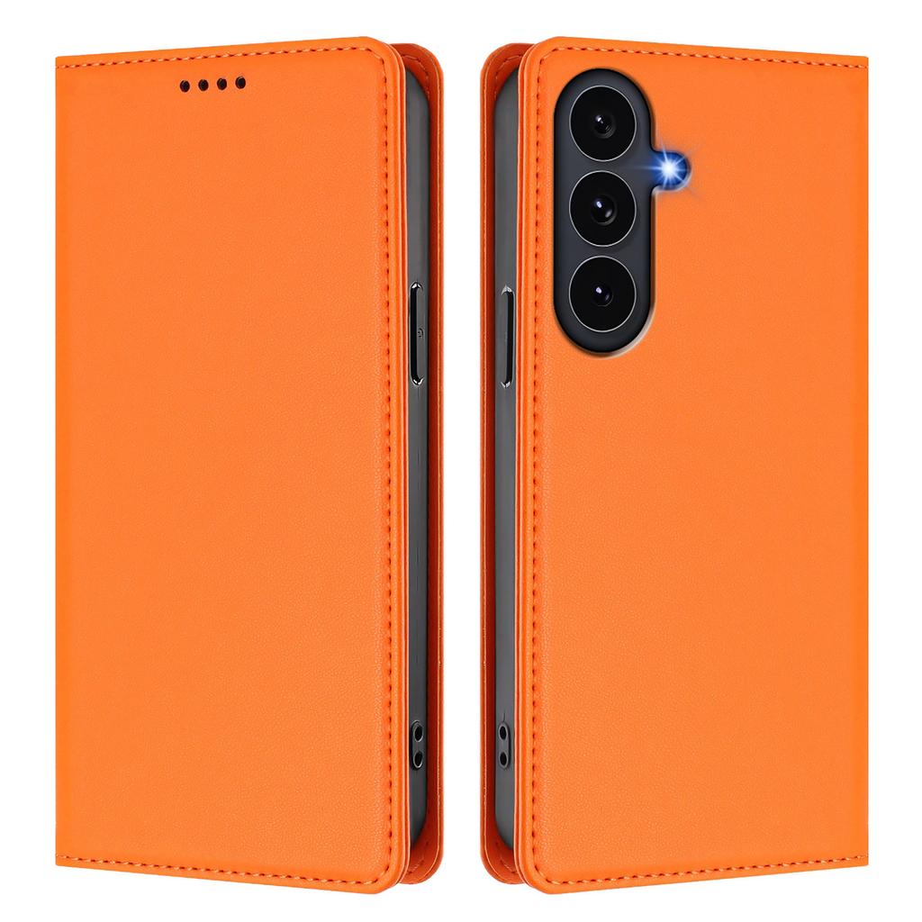 For Samsung Galaxy S25 FE Leather Wallet Case Magnetic Closure RFID Blocking Phone Cover