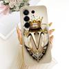 For Tecno Camon 50 4G 2026 Feather Crown Initial Letter Phone Case For Tecno Camon50 4G CN5 Soft Silicone Covers Bumpers