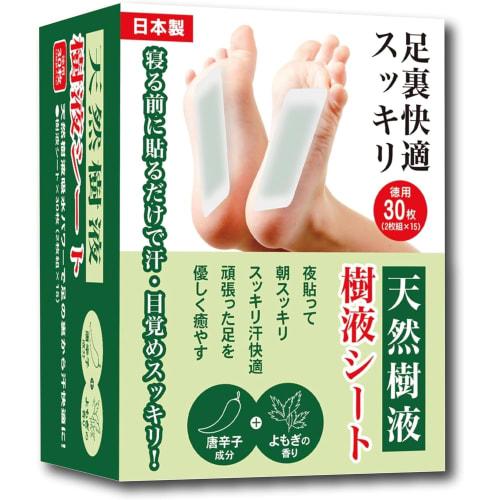 

Tokyo Deco Natural Tree Sap Foot Sheets, 30 Sheets (15 x 2-sheet sets). Simply apply at night and sleep for a refreshing feeling! Made in Japan. Conta