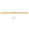 10mm AntiRust Stainless Steel Watch Strap Replacement Watch Band Strap Accessory for Watchmaker(Gold )