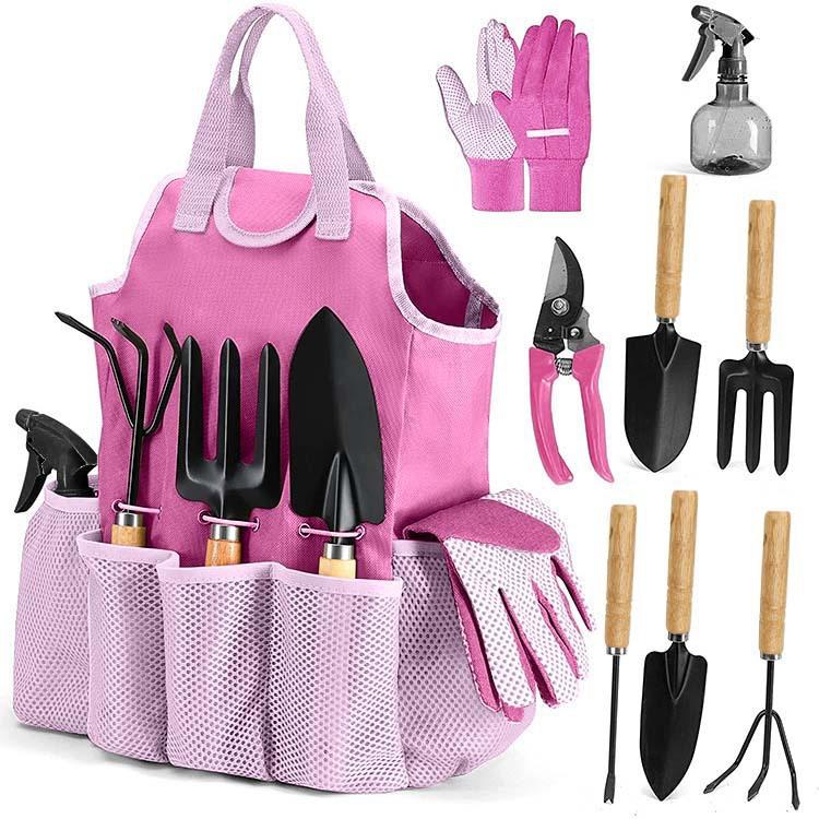 9Pcs Garden Tool Set with Storage Bag, Outdoor Gardening Scissors Kit Gift for Gardeners