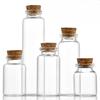 Multi Specification Household Cork Stopper Subpackage Bottle 30mm Diameter Transparent Glass Vial Creative DIY Decoration Tools