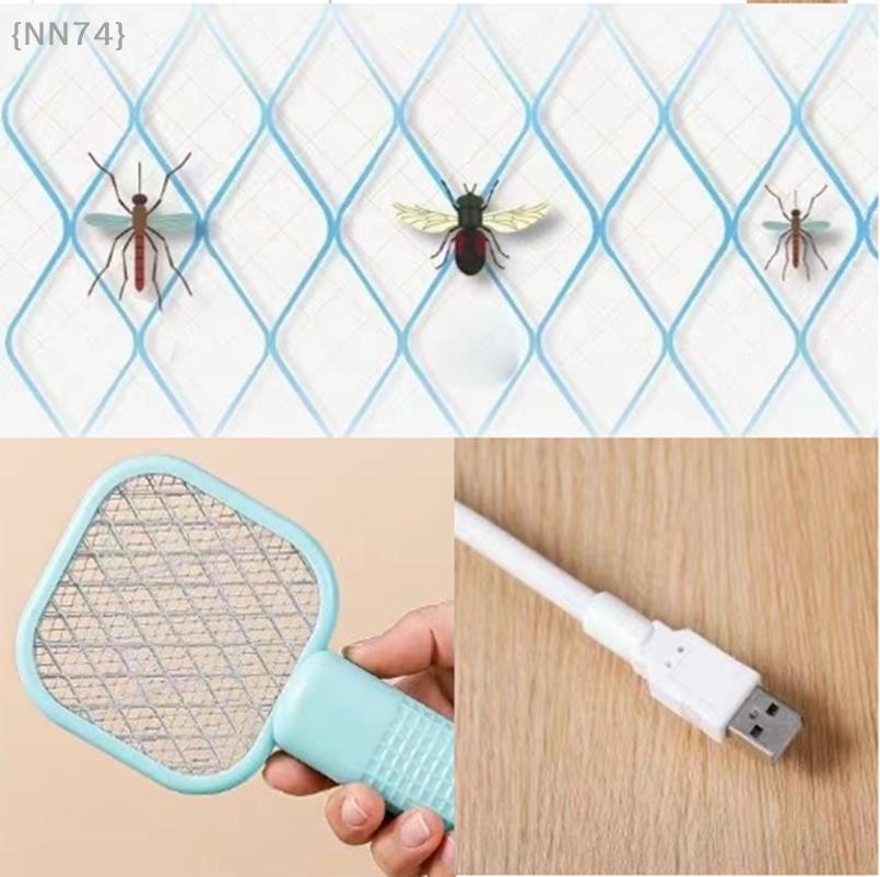 Electric Mosquito Swatter UV Light Bug Zapper Rechargeable Fly Killer Insect Racket Portable Outdoor Pest Control For Camping