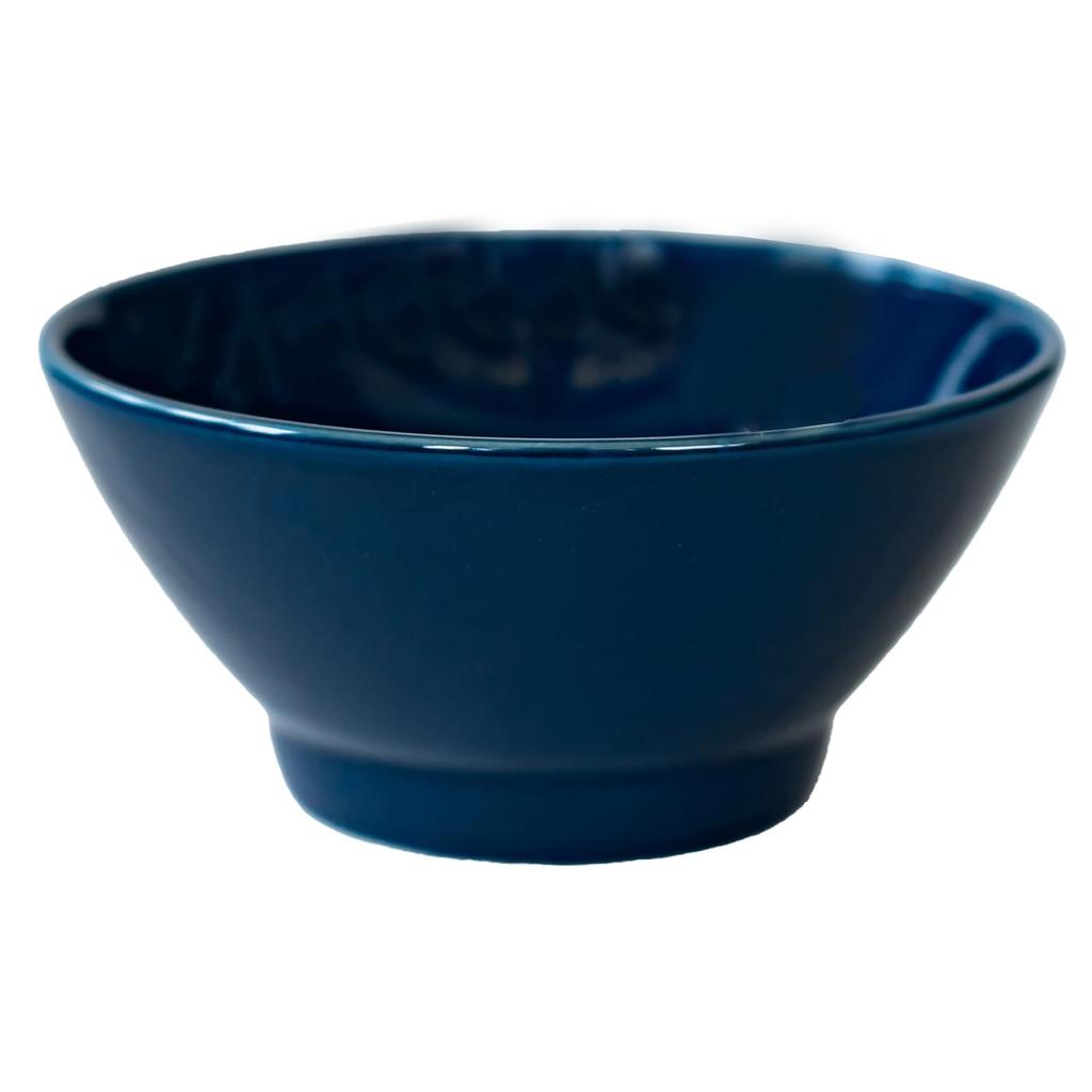 Nishikai Toki Hasami Ware Common Rice 12cm Microwave and Dishwasher Item Number 13532 Bowl/Rice Bowl, Navy, Approx. Diameter, Safe,