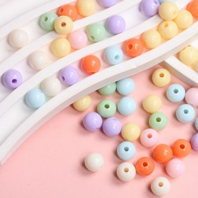 Acryl 6mm-16mm Bunte Kreisförmige Perlen Handgefertigte Materialien DIY für Die Schmuckherstellung