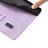 For iPhone Air Flip Case Cherry Blossom Pattern Leather Wallet Stand Phone Cover with Wrist Strap
