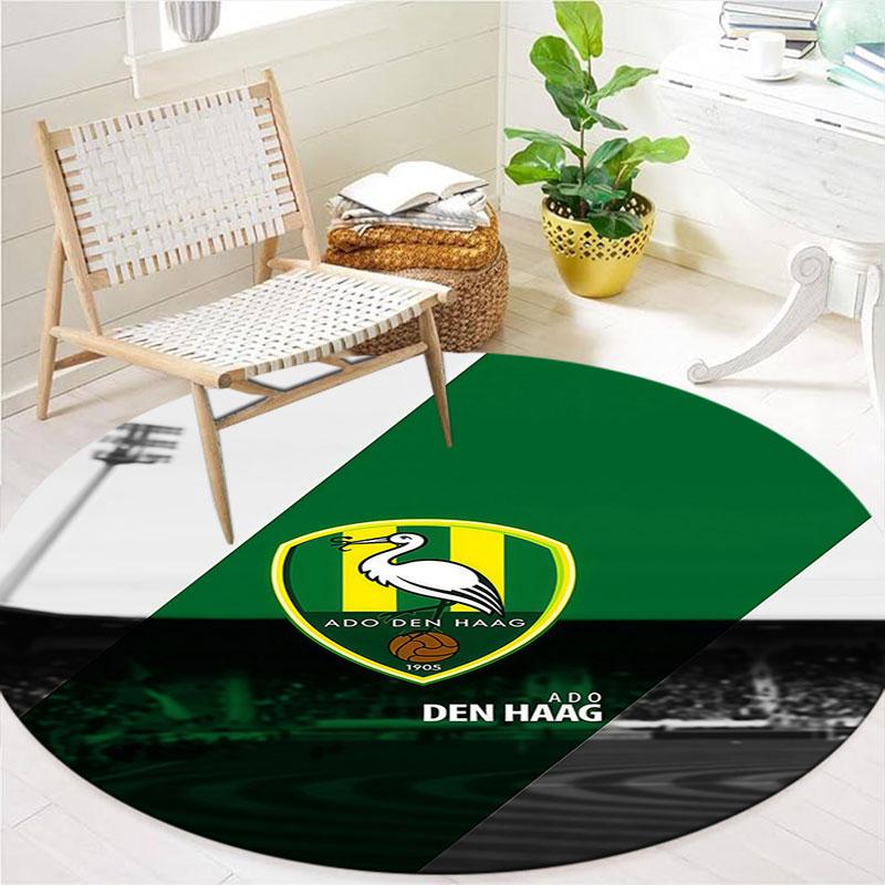 ADO Den Haag Round Area Rug,Carpet Rug for Living Room Bedroom Sofa Playroom Decor,Non-slip Floor Mat