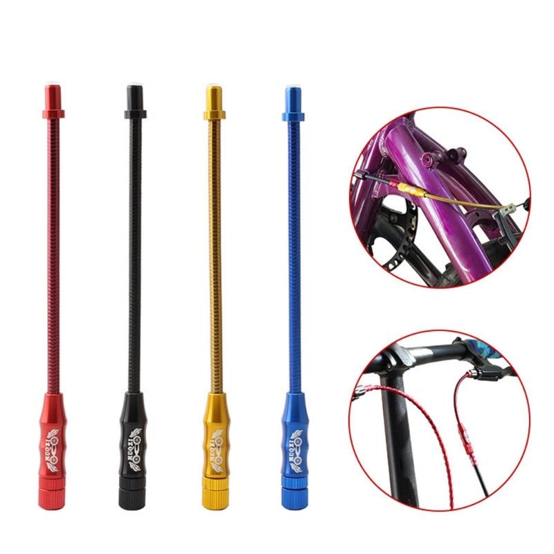 Aluminum Alloy Bike V Brake Noodles Stainless Steel Spring Shifts Brake Protector Cable Guide Bend Pipe Bicycles Part