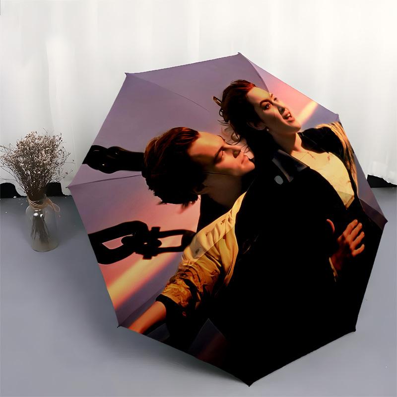 Sunset, Embrace- Automatic Opening and Closing, 8-rib Structure Portable Umbrella, Suitable for Men and Women in All Seasons - Perfect Gift