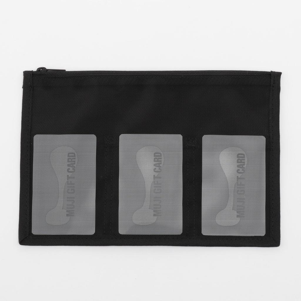 MUJI Polyester Maternal and Child Health Handbook 24 x 17 Fits NGB84A1S Case, Large, Black, cm, B6/A5 Sizes,