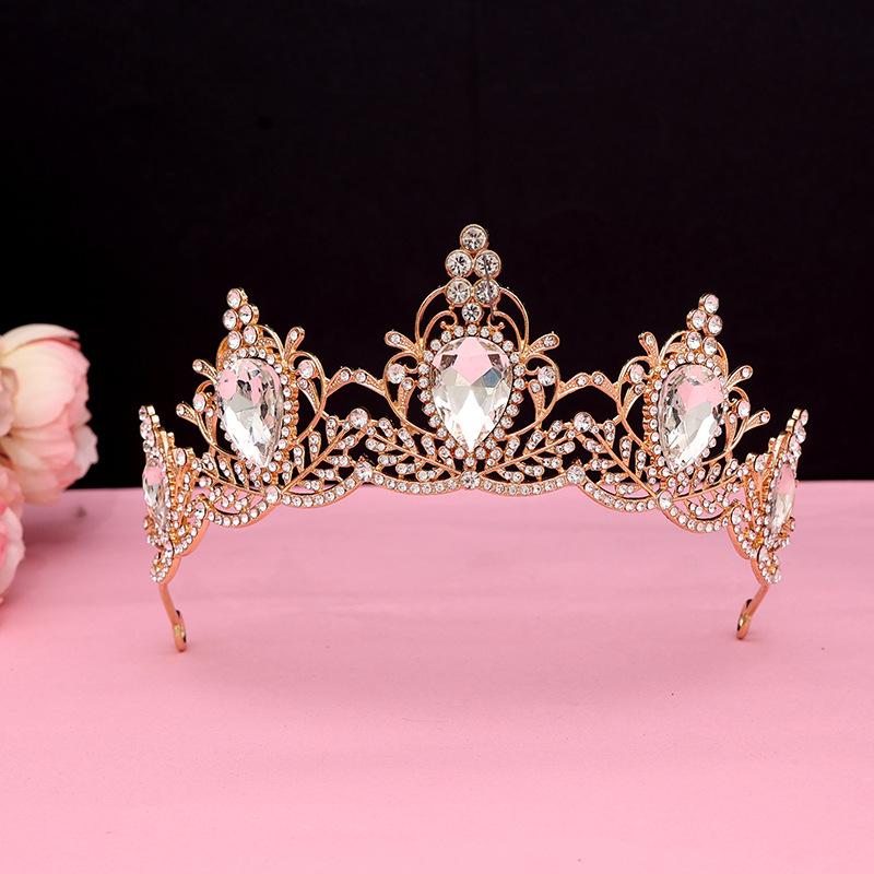 Bridal Crown European and American Baroque Bridal Headwear Birthday Adult Ceremony Crown New Hair Accessories