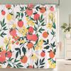 1 pc Fresh Lemon Fruit pattern Shower Curtains Bathroom Polyester Bath Curtains Printing Shower Curtain Decor With Hooks Curtain
