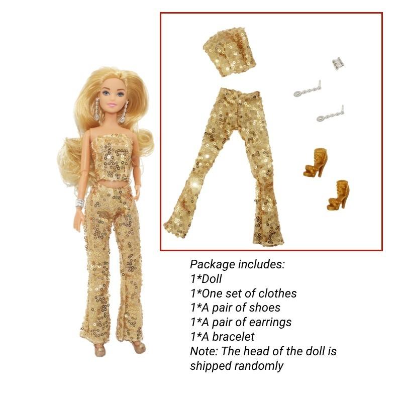 

Princess Doll Set Eco-friendly Material Classic Design Perfect For 30cm Dolls StyleC