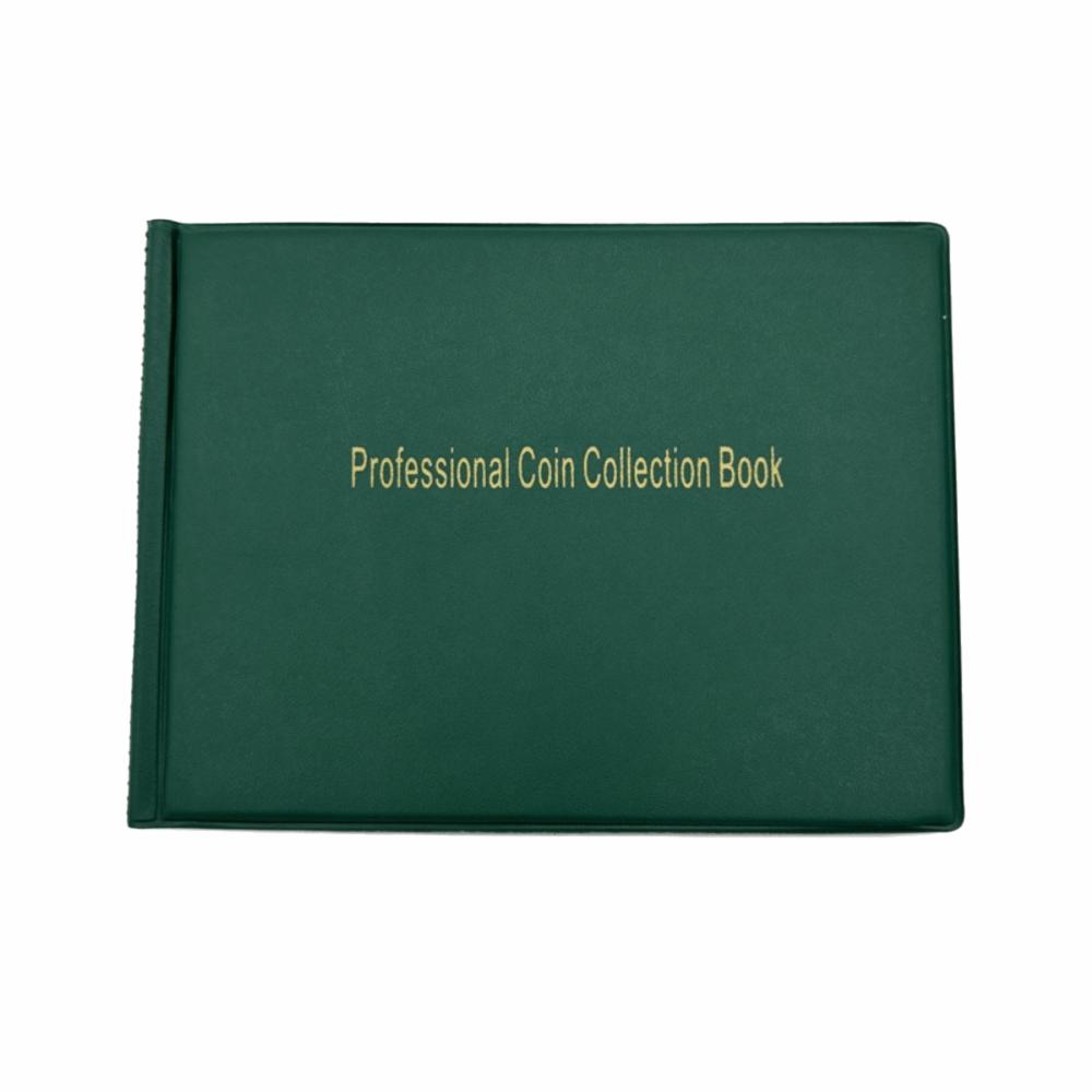 

Transparent PVC Coin Album Holders 240 Pockets Coin Collection Book Currency Collection зелений