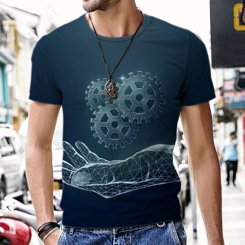 

Мужские футболки с 3D принтом, пляжные забавные повседневные спортивные костюмы с круглым вырезом, спортивный костюм с короткими рукавами, роскошные летние топы в стиле Харадзюку в стиле хип-хоп M