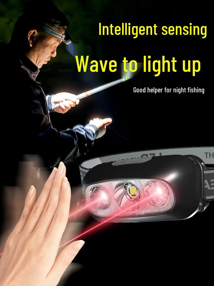 Rechargeable Ultra-Bright Headlamp for Night Fishing & Mountaineering