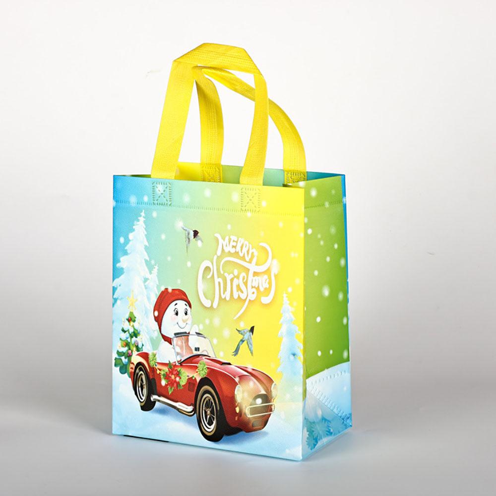 Christmas Non-woven Gift Bag Cartoon Santa Snowman Waterproof Tote Bags Christmas Eve Candy Bag Xmas New Year Gift Packaging Bag Other