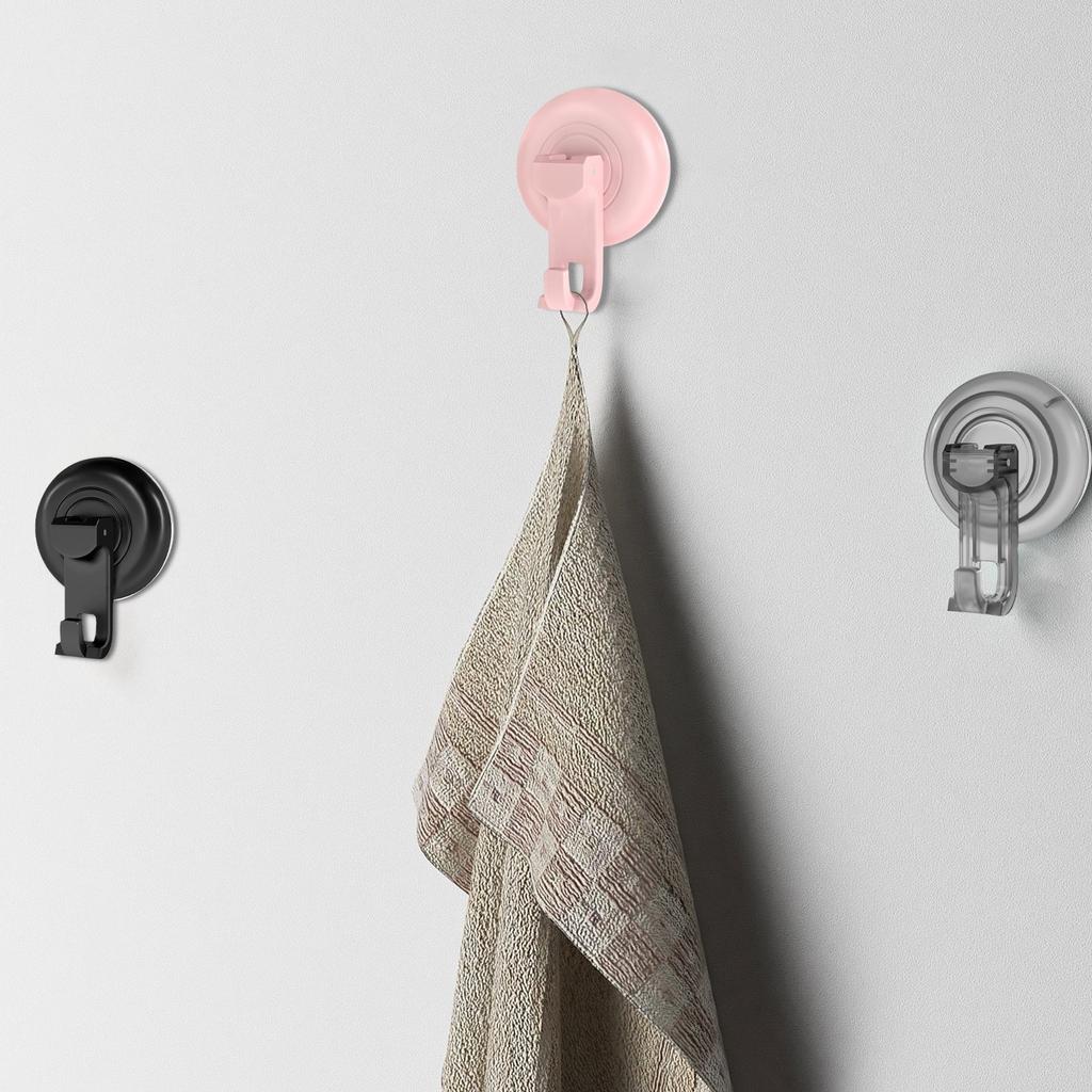 Suction Cup Hooks, Removable Vacuum Suction Cup Hooks Clear Suction Cup Hanger Powerful Vacuum Suction Hanger Heavy Duty Suction Shower Hook For
