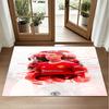 Cristiano Ronaldo Design Crystal Velvet Rug Soft Decorative Mat for Bedroom Entrance