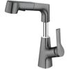 TLXT Gunmetal Gray Pull-Out Basin Faucet