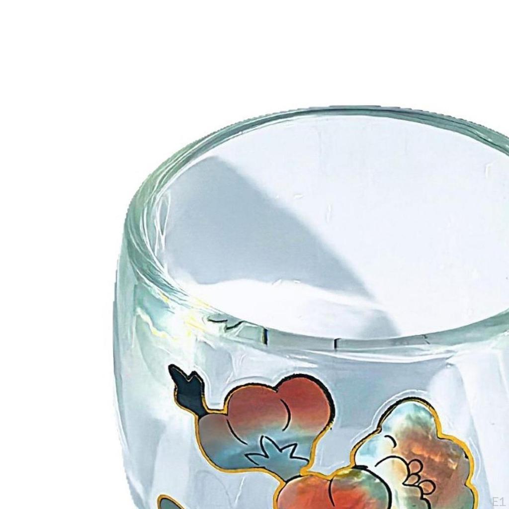 Glass Cup 100ml Handmade Coffee Mug Kung Fu Master Teacup for Latte Adults Men Women Tea Ceremony