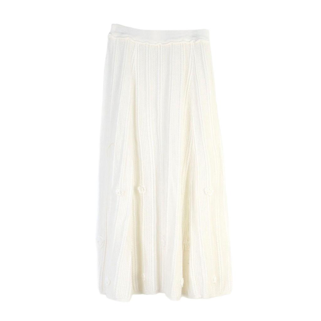 Women's Camellia Knit Set: Cardigan, Vest + Skirt – Spring/Summer Forest Fairy Style