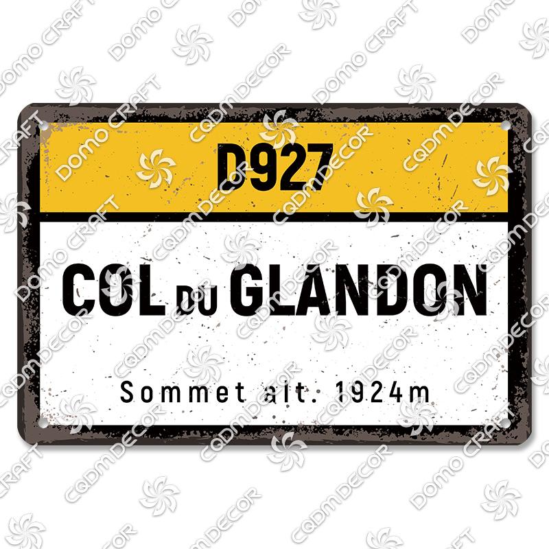 Berg Höhe Poster Metall Blechschilder Col De La Madeleine Hautacam Metallplatte Wanddeko Club Pub Wohnzimmer Zuhause