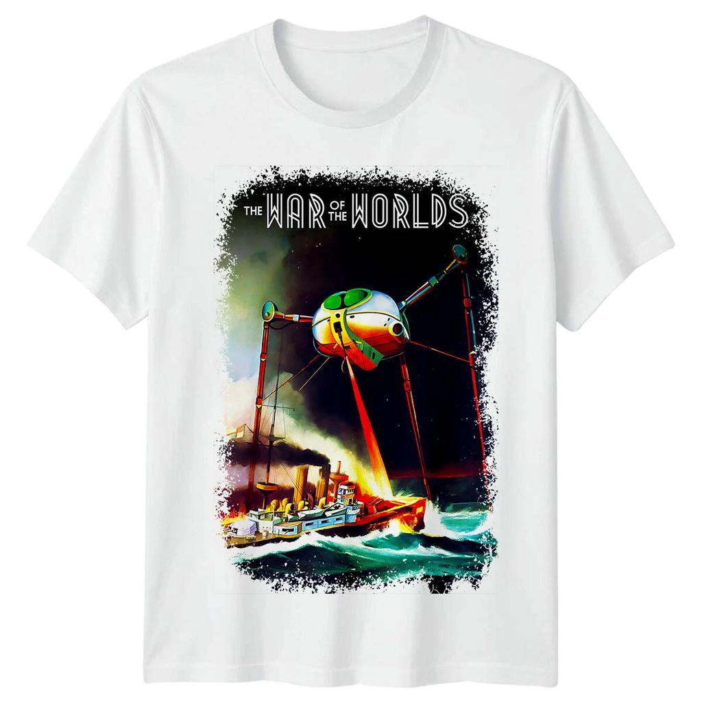 The War of the Worlds 1953 Movie T Shirt Womens Unisex Cotton Tee Casual Summer Oversized Humor Short Sleeve Streetwear Top