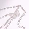 Butterfly Waist Chain Elegant Multi-Layer Butterfly Tassel Waist Chain Belt For Women Metal High Waist Chain Dress Lady Belt