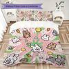 Cute Cartoon Pattern Bedding uilt Set uilt Cover Pillowcase Home Decoration Birthday Gift (1 * duvet cover + 2 * pillowcase  without core)47